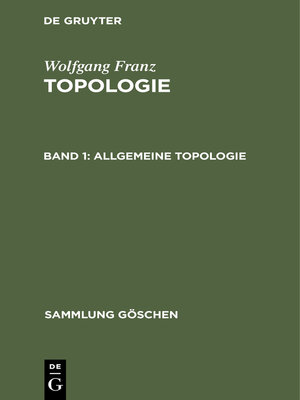 cover image of Allgemeine Topologie